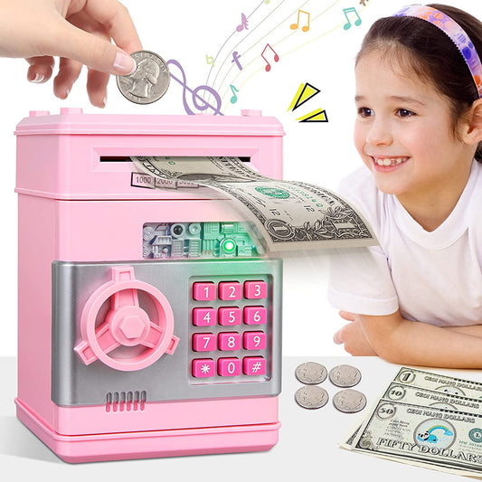 ATM Piggy Bank for Real Money - Best Gifts for Girls/Boys/Kids