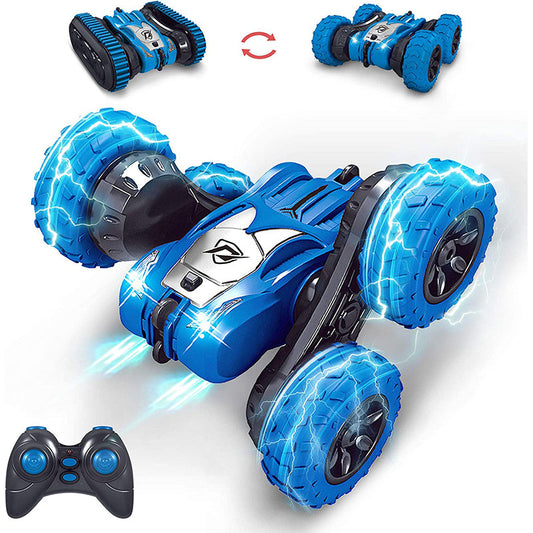 Toys for 5-12 Year Old Boys, 2 in-1 Rc Stunt Car for Kids and 2.4Ghz 4WD 360¡ã Rotating with Headlights, Cool Remote Control Car Present Christmas Birthday Gifts for Kids Aged 4+