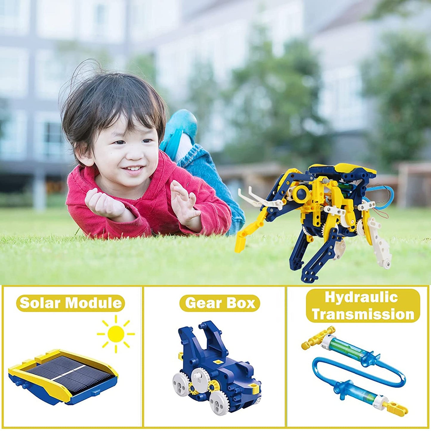 Vextronic Powered Robot Toys DIY Science Education Creation Building Kits for Kids Ages 8-12 and Older, Gift Ideas Engineering Toy for Teen 8 9 10 11 12 Years Old Boys Girls