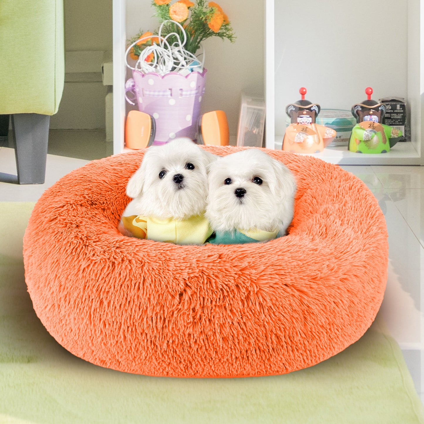 Petrue Cat Beds for Indoor Cats - Cat Bed with Machine Washable, Waterproof Bottom