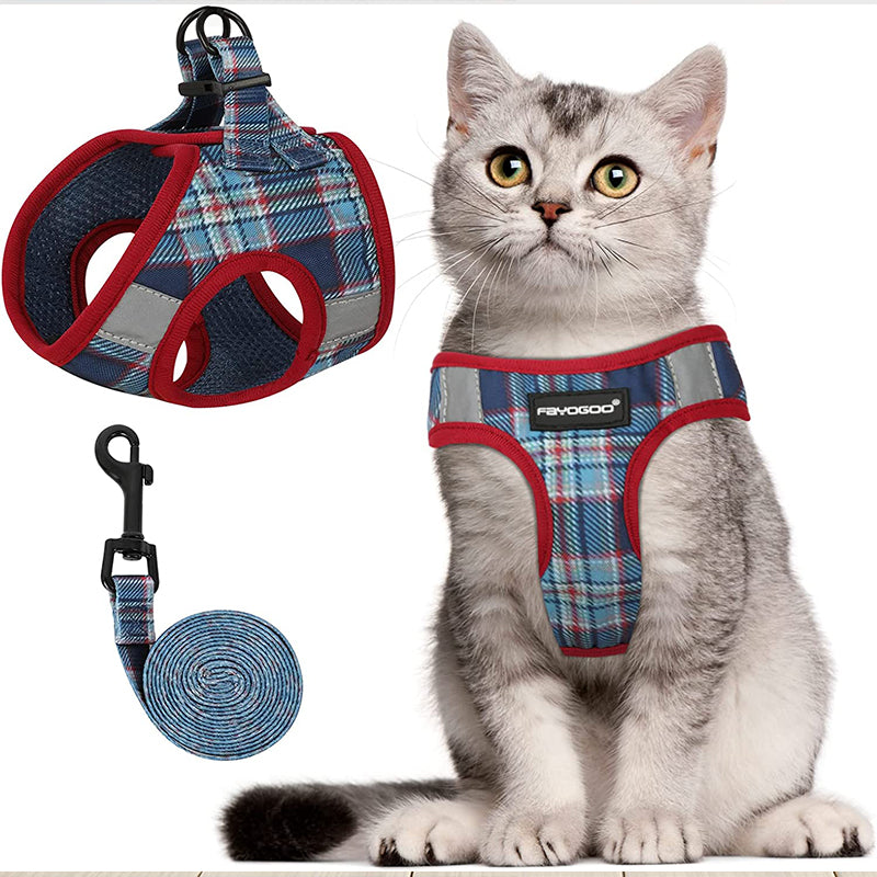 Cat Harness and Leash for Walking Escape Proof, Lifetime Replacement