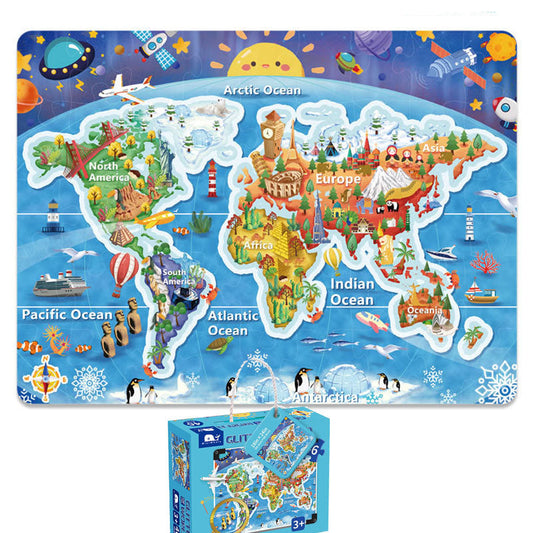 Allclick Dinosaur Jigsaw Puzzles For Children Thematic 46 Pieces Educational Gift Pack