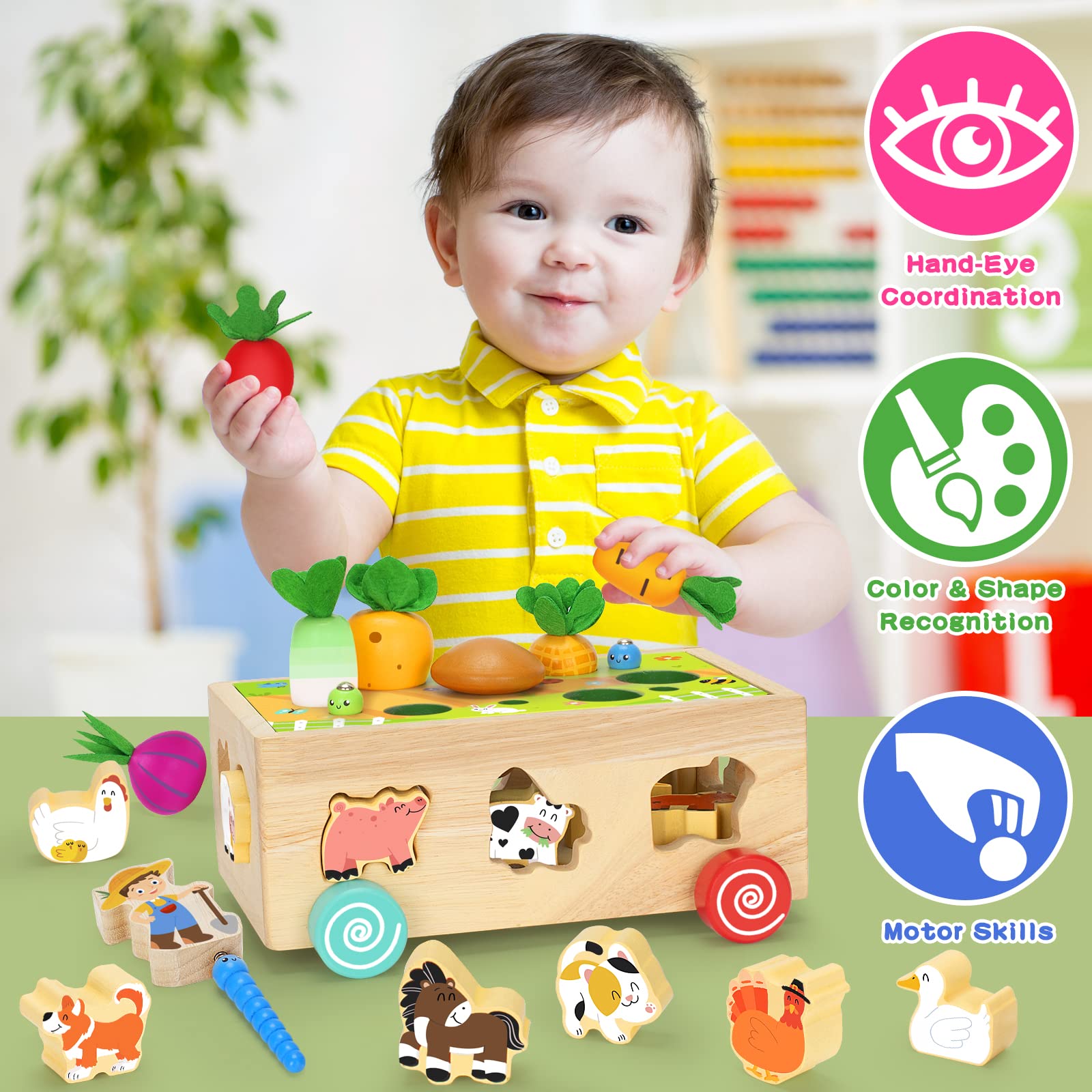 Toddler Sized Large Montessori Truck-Shaped Toy Storage | Toy Box | 3 Years+