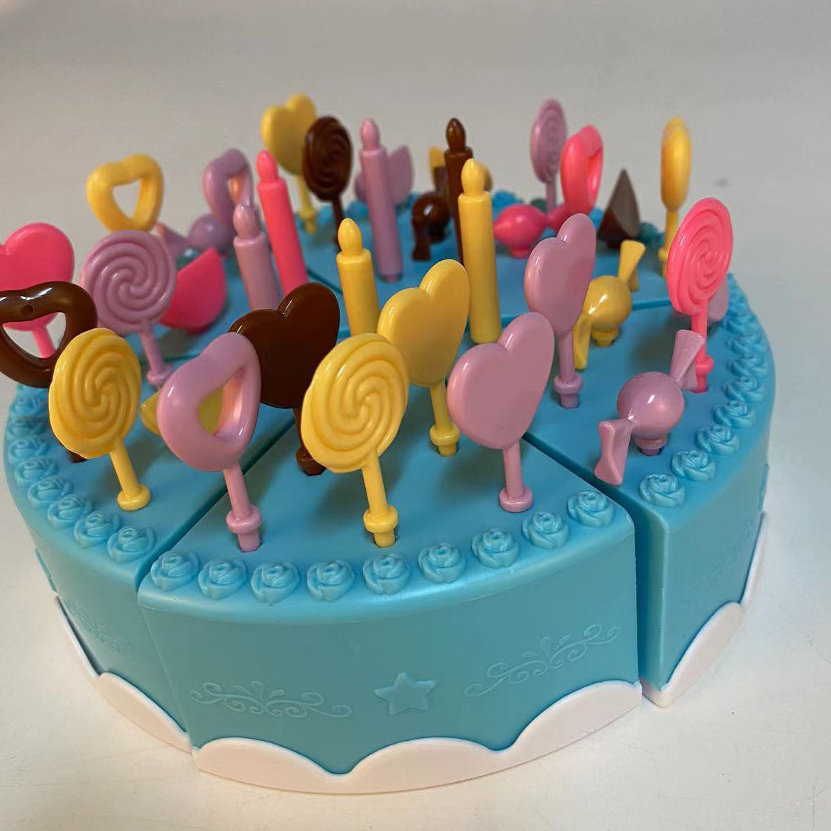 Onekey Play House Cut Cake Children's Toys Simulation Birthday Cake Set